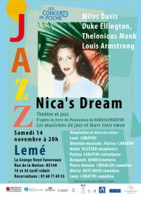 Concert de Poche Nica's Dream. Le samedi 14 novembre 2015 à Lemé. Aisne.  20H00